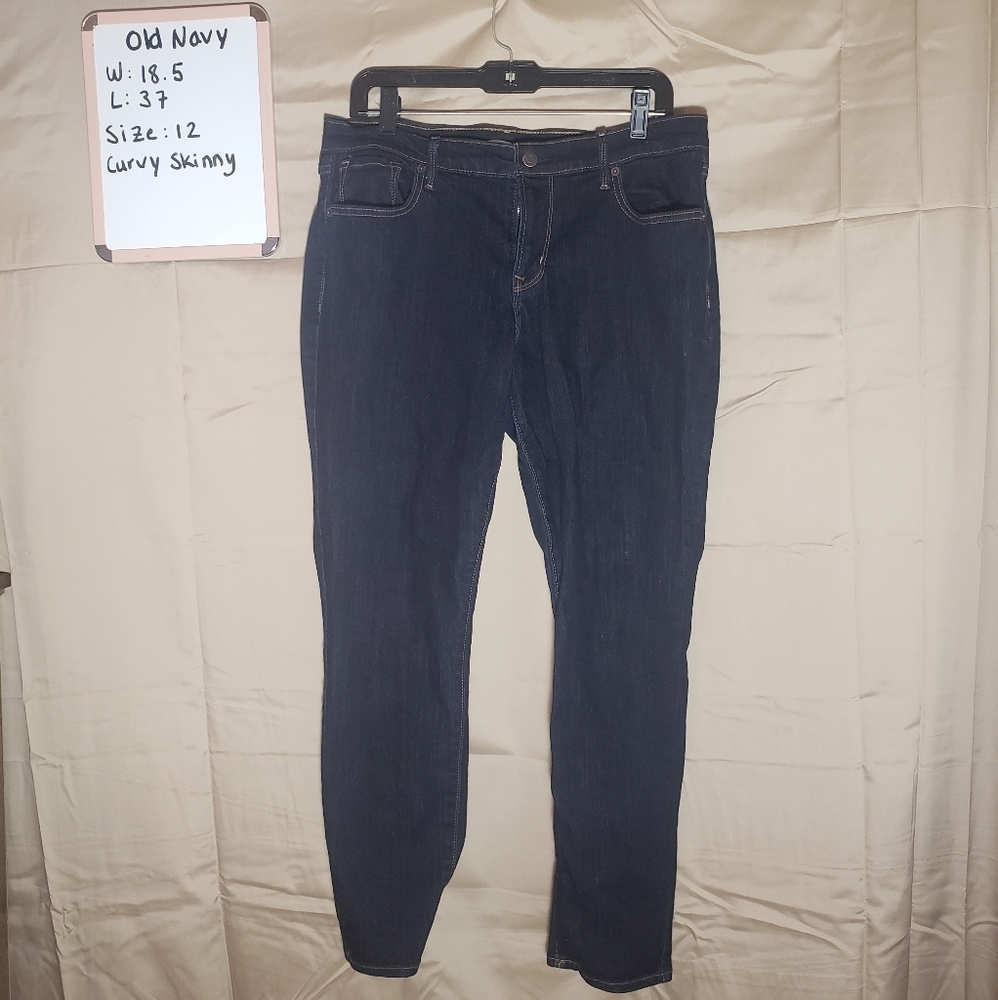 Old Navy | Dark Wash Skinny Curvy |12